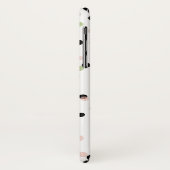 Roze en Mint Moderne Confetti Stippen Patroon Case-Mate iPhone Case (Achterkant/links)