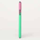 Roze en Mint Slime Dripping iPhone X Hoesje (Achterkant / rechts)