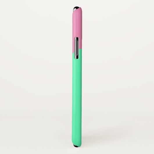Roze en Mint Slime Dripping iPhone X Hoesje (Achterkant / rechts)