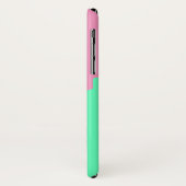 Roze en Mint Slime Dripping iPhone X Hoesje (Achterkant/links)