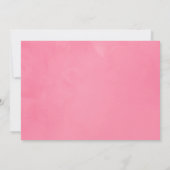 Roze en Mint Tropische Glitter Bloemenbruiloft Save The Date (Achterkant)