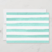 Roze en Mint Zomerbloemen Bruiloft Save The Date (Achterkant)