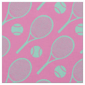 Roze en minuscule tennisrackets stof (Close Up)
