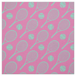 Roze en minuscule tennisrackets stof