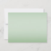 Roze en Mnt Floral Baby Girl Foto geboortedatum Aankondiging (Achterkant)