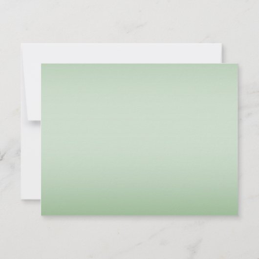 Roze en Mnt Floral Baby Girl Foto geboortedatum Aankondiging (Achterkant)