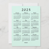 Roze en munt Vrolijk en helder pinguïn Kerstmis Feestdagenkaart (Achterkant)