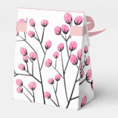 Roze en Navy Blue Birthday-cadeaudoos Bedankdoosjes (Achterkant)