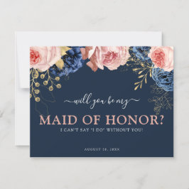 Roze en Navy Floral | Bent u mijn dienstmeisje?