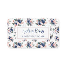Roze en Navy Floral
