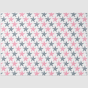Roze en Navy Nautical Series Design 2 Tissuepapier