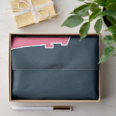 Roze en Navy Nautical Series Design 7 Tissuepapier (Geschenk)