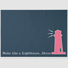 Roze en Navy Nautical Series Design 7 Tissuepapier