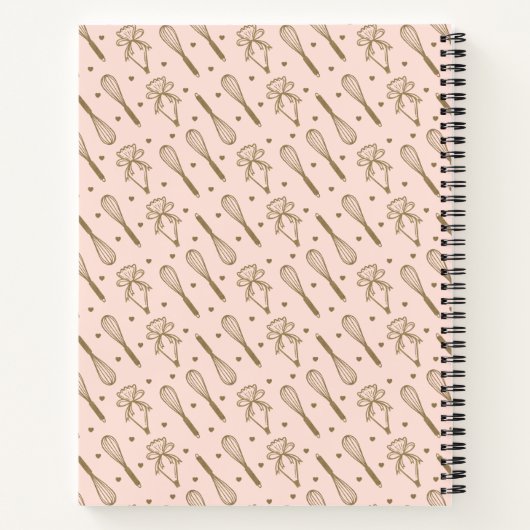 Roze en olijven Groen bakken & gereedschap Notitieboek (Achterkant)