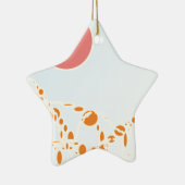 roze en oranje 1276 abstracte kunst keramisch ornament (Rechts)