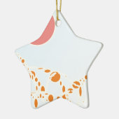 roze en oranje 1276 abstracte kunst keramisch ornament (Links)