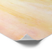 Roze en Oranje Abstract Poster (Hoek)