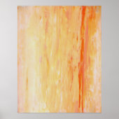 Roze en Oranje Abstract Poster (Voorkant)