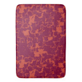 roze en oranje abstracte badhanddoekset badmat (Voorkant Verticaal)