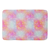 Roze en Oranje Abstracte Waterverf Achtergrond Badmat (Voorkant)