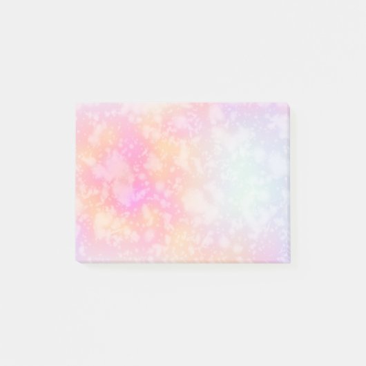 Roze en Oranje Abstracte Waterverf Achtergrond Post-it® Notes (Voorkant)