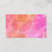 Roze en Oranje Afstuderen Student Graduation Party Advieskaart (Achterkant)