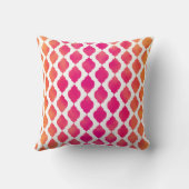 Roze en Oranje Arabisch Marokkaans Glam Indiaas Th Kussen (Achterkant)