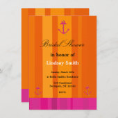 Roze en Oranje audiorode Kaart (Voorkant / Achterkant)