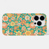 roze en oranje bloemen Case-Mate iPhone case (Achterkant (horizontaal))