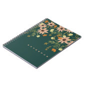Roze en Oranje bloemen in het groen Notitieboek (Linkerzijde)