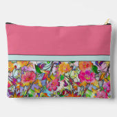 Roze en oranje bloemstuk gepersonaliseerd etui (Achterkant)