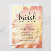 Roze en Oranje bridal Shower Invitation Kaart (Voorkant)