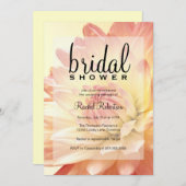 Roze en Oranje bridal Shower Invitation Kaart (Voorkant / Achterkant)