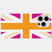 Roze en Oranje Britse vlag Case-Mate iPhone Case (Achterkant (horizontaal))