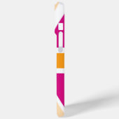 Roze en Oranje Britse vlag Case-Mate iPhone Case (Achterkant / Links)