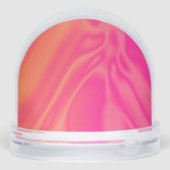 Roze en oranje brunchstromen sneeuwbol (Achterkant)