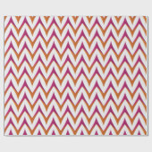 Roze en Oranje cadeauverpakking Cadeaupapier (Vlak)