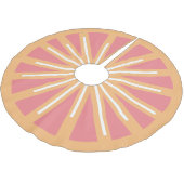 Roze en Oranje Citrus Grapefruit Tree Skirt Kerstboom Rok (Gekanteld)
