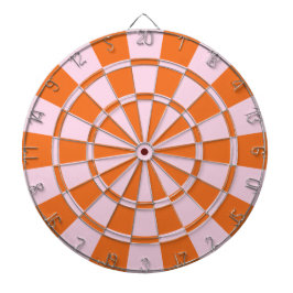 Roze en Oranje Dartbord