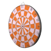 Roze en Oranje Dartbord (Voorkant Rechts)