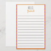 Roze en Oranje gebrande banketbakkerswaren (Voorkant / Achterkant)