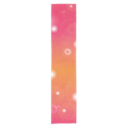 Roze en Oranje gepatenteerde tafellooppas Korte Tafelloper (Voorkant)