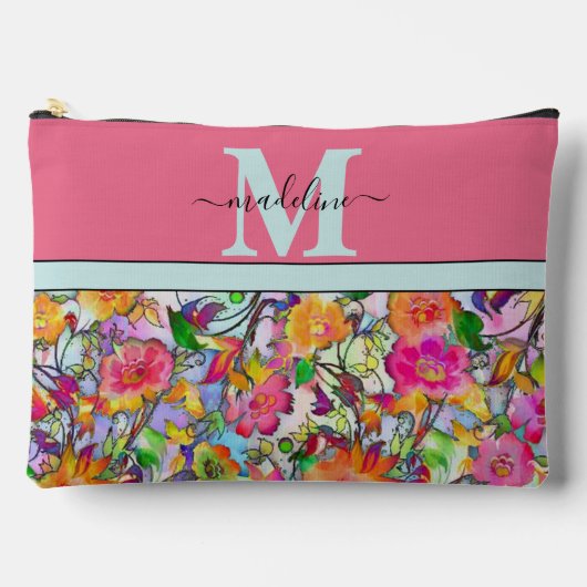 Roze en oranje gepersonaliseerd etui (Voorkant)