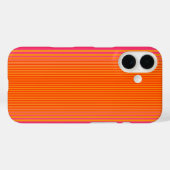 Roze en Oranje gestreept patroon Case-Mate iPhone Case (Achterkant (horizontaal))