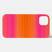 Roze en Oranje gestreept patroon Case-Mate iPhone Case (Achterkant (horizontaal))