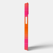 Roze en Oranje gestreept patroon Case-Mate iPhone Case (Achterkant / Rechts)