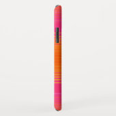 Roze en Oranje gestreept patroon Case-Mate iPhone Case (Achterkant/rechts)