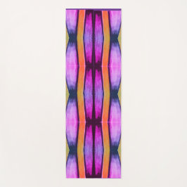 Roze en Oranje golfpatroon Yogamat