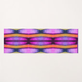 Roze en Oranje golfpatroon Yogamat (Voorkant (horizontaal))