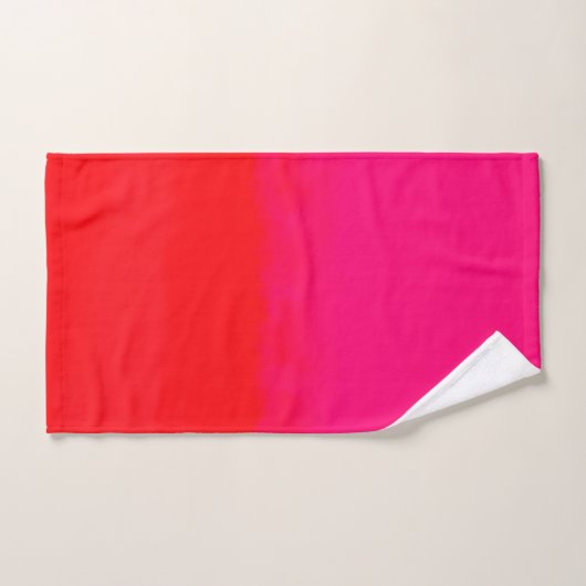 Roze en Oranje gradiënt Bad Handdoek (Handdoek)